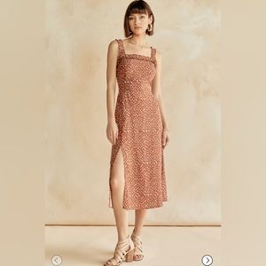 Francescas Ellie Dotted Midi Dress Size S